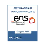 Certificado de conformidad con el esquema nacional de seguridad - Categoria alta