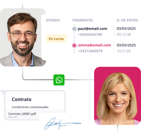 Firma documentos de forma rápida con WhatsApp Business