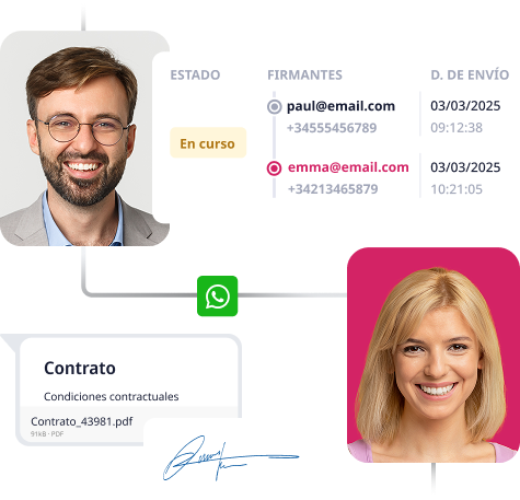 Firma documentos de forma rápida con WhatsApp Business